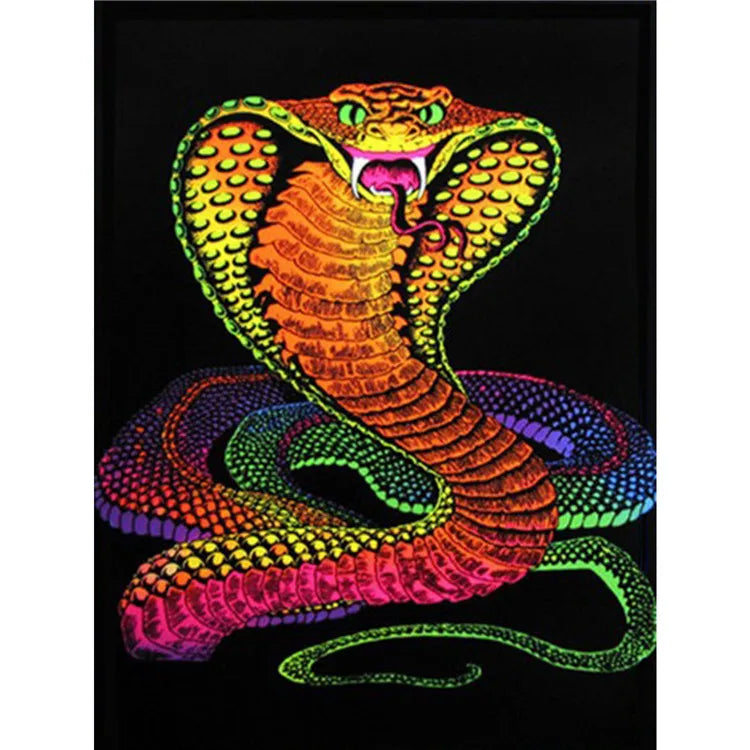 Full Drill 5D Diamond Painting Wholesale Cartoon Cobra Snake DIY Diamond Embroidery Mosaic Gift Cross Stitch Kit