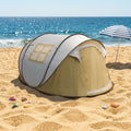 Automatic Portable Camping Tent 3-4 Person Waterproof UV Protection Folding Pop-Up Beach Tent Canvas for Summer Outdoors