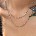 2023 Dazan Summer New 18k Pvd Gold Plated Stainless Steel Minimalist Twist Snake Chain Layover Style Necklace