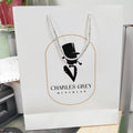 Custom Luxury Santa Pattern Paper Gift Bags Small Medium Large Size Luxury Shopping Paper Bag for Christmas Promoting