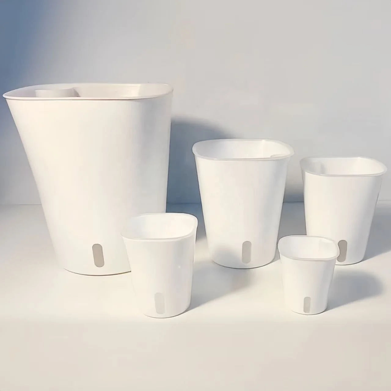 9.5cm Visible Self-watering Flower Pots & Planters Home Decor Plastic Plant Pots Green Eco-friendly Modern Balcony Garden