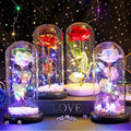 Valentine's Day Mother's Day Gift Arrangement Rose Gold Foil LED Light Preserved Flower Chopstick Plastic Arrangement Pieces