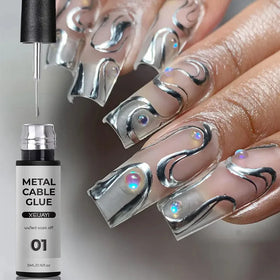 5ml Super-Bright Metallic Painting Liner Gel Polish Silver Gold Mirror Gel Nail Polish Semi Permanent UV Nail Art Vernis