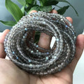 Hot Seller Small Natural Labradorite Gemstone 4mm Round Bead Bracelet