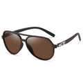 C6016 Polarized Sunglasses Driving UV400 Sunglasses Rectangular Vintage TR90 Sun Glasses for Men