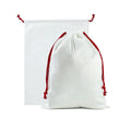 Wholesale Sublimation Christmas Blanks Santa Sack Drawstring Crystal Velvet Custom Present Bag