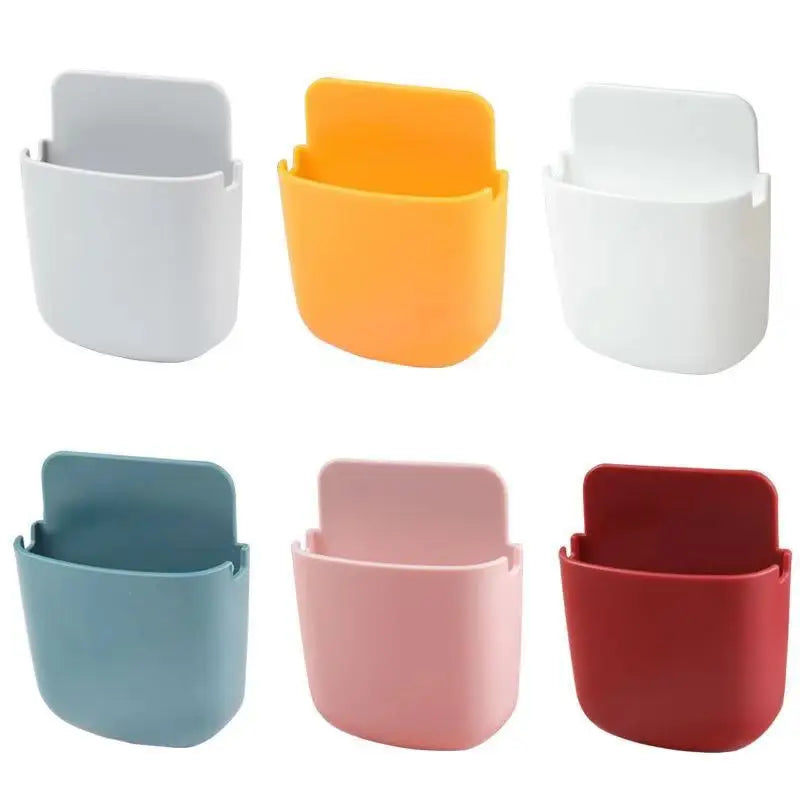 Wall Mounted Storage Box Remote Control Storage Organizer Case for Air Conditioner Tv Mobile Phone Plug Holder Stand Rack