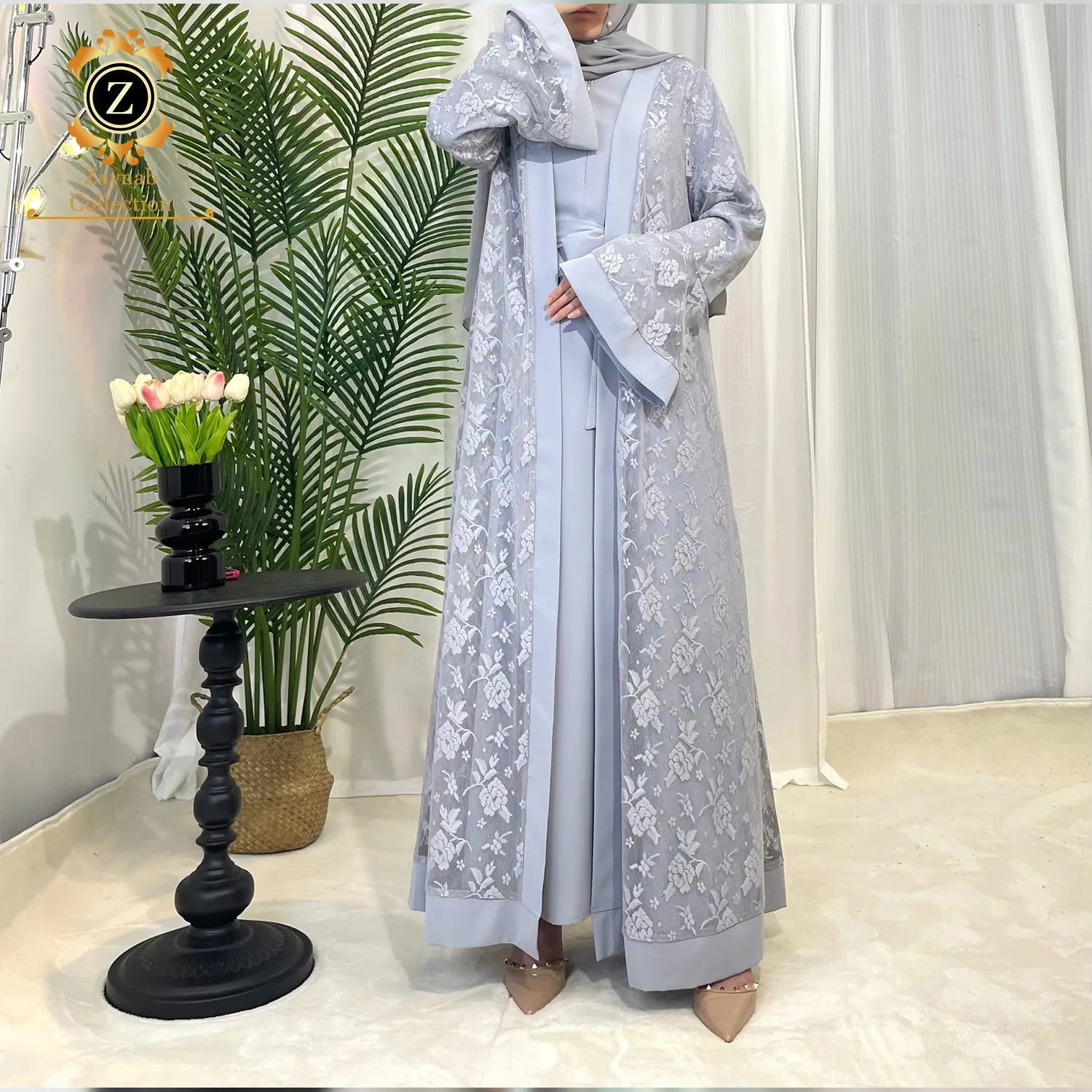 Zaynab Fashion Jalabiya Luxury Abaya Dubai Ramadan Kaftan Women Dress Turkey Wholesale Dubai Fashion Jalabiya
