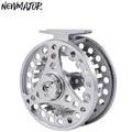 Newmajor Large Arbor Die Casting Aluminum Fly Fishing Reel 3/4 5/6 7/8 WT CNC Machine Cut For River Use