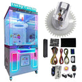 40 Clip Gift Coin Operated DIY Green Arcade for Game Machine Free Spins Clip Sticker Card Skill Kit Prize Machine