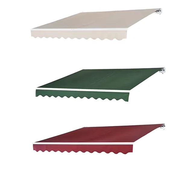 Sun Shade Outdoor Remote Control Retractable Awning with Aluminum Frame PVC Coated Polyester Sail for Patio