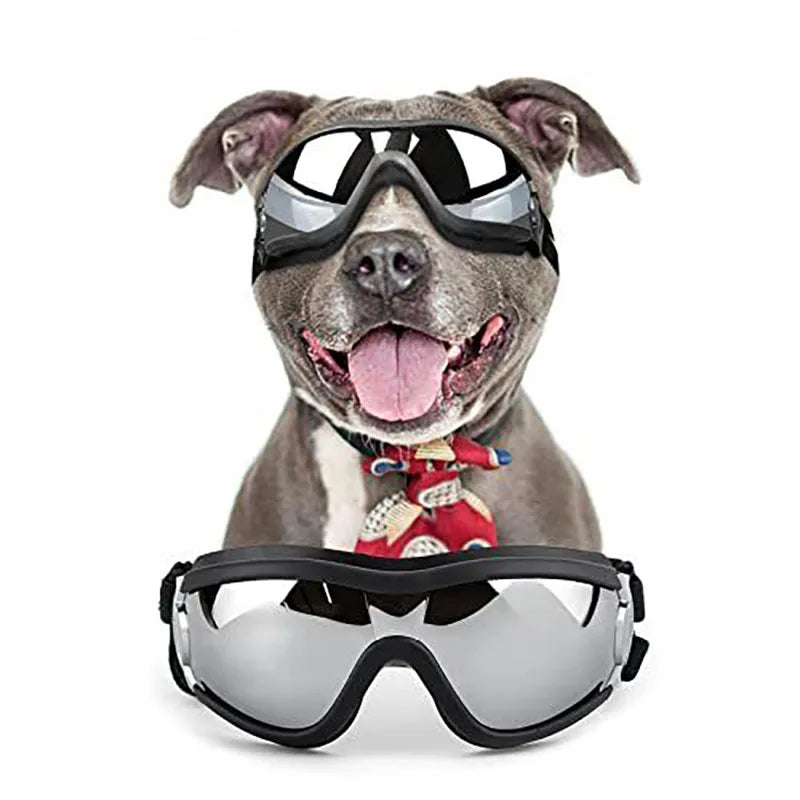 Hot Selling Anti-UV Waterproof Windproof Pet Dog Glasses Medium or Large Dog Adjustable Cool Sunglasses