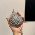 2025 New Evening Clutch Purse for Women Clutches Crossbody Bag Wedding Purses Ladies Party Shiny Shoulder Rhinestone Heart Purse