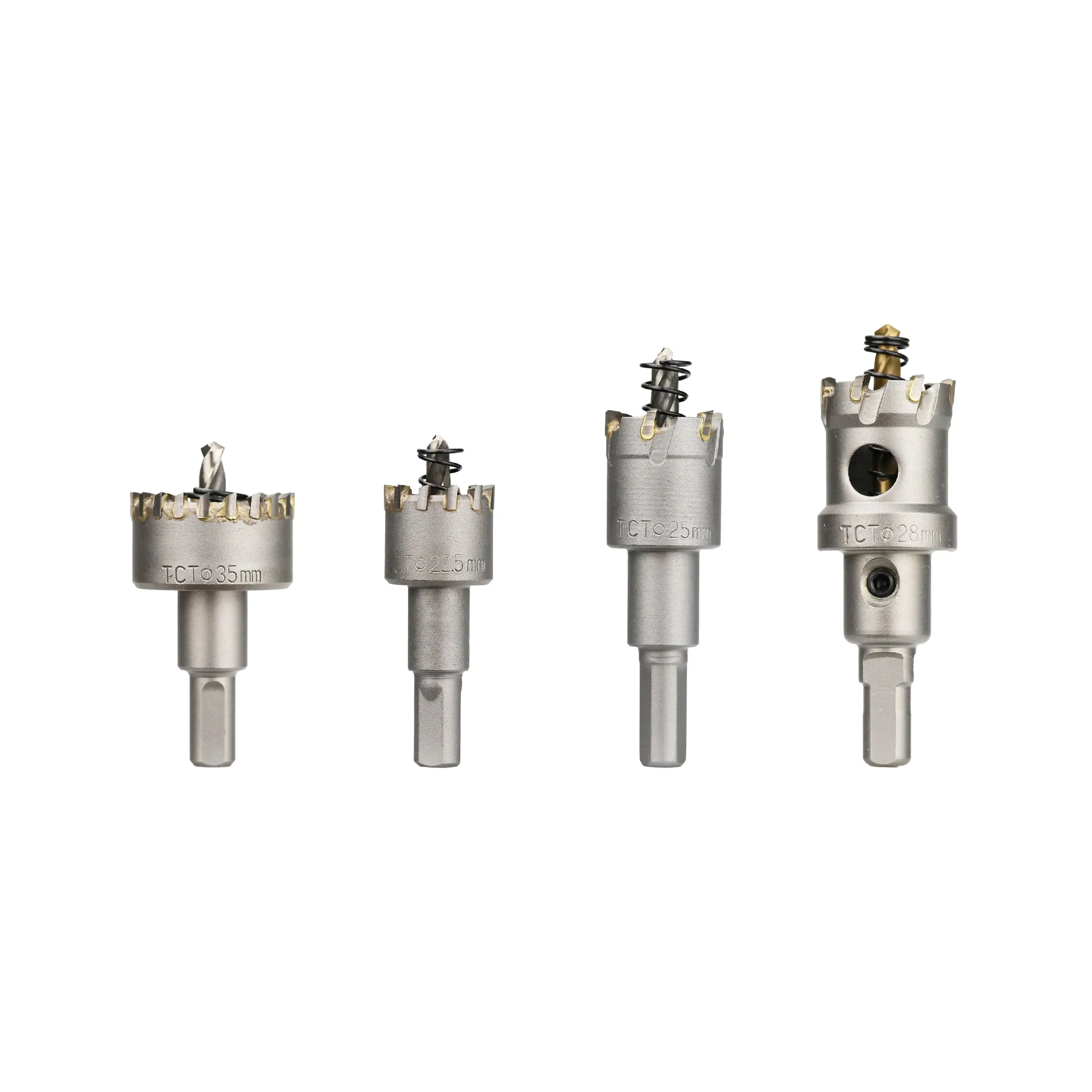 Carbide-Tipped TCT Drill Bits Set 10mm Shank CE ISO Certified for Stainless Steel Concrete Wood Metal Hole Sawing