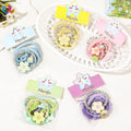QIYUE Spring and Autumn Hair Rope Colorful Rubber Band High Stretch Ponytail Bag Headband Candy Color Flower Headband