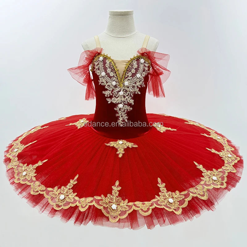 S0053 Girls Performance Ballet Tutu Costume Children Classical Ballet Practice Tutu Swan Lake Kids Ballet Dance Tutu Dress