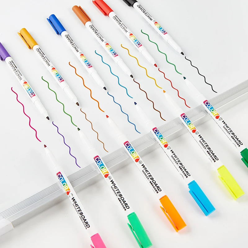 12 Colors Non-toxic Whiteboard Dry Erase Marker Cheap Colorful Whiteboard Pen for Office School Supplies