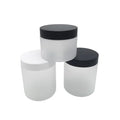 Fast Shipping 6oz 200ml Frosted Cosmetic Plastic Cream Jar With Frosted Lid for Body Cream Eye Cream
