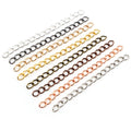 50pcs/lot 50mm 70mm 5x4mm Necklace Extension Chain Bulk Bracelet Extended Chains Tail Extender for DIY Jewelry Making Findings