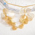 SUMMLY Vintage Wholesale Niche Premium Feeling Light Luxury Tassel 18K Gold Plated Stainless Steel Earrings Fashion Jewelry