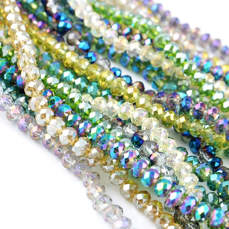 Factory Glass Crystal Beads Rondelle  Glass Beads for Jewelry Making