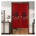 Promotion New Full Color Kitchen Cotton Linen Sublimation Custom Printed Logo Entrance Hanging Doorways Japanese Door Curtain