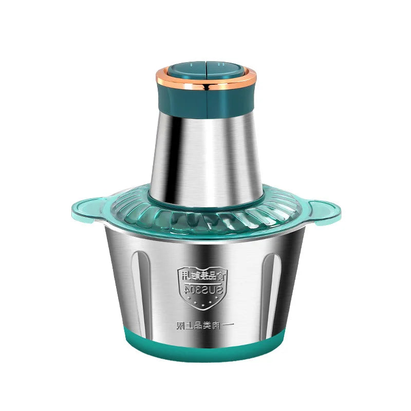 2025 Hot-Sale Stainless Steel 304 Large Capacity Electric Meat Grinder Kitchen Food Mincer Chopper Eco-Friendly Green