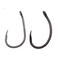 Wholesale High Carbon Steel Carp Hooks Europe Barbless Curve Shank Design for Carp Hair/Chod Zig Rig 2-10 Sizes Available