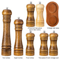 Classic Oak Solid Wood Hand Cranked Mill Pepper Mill Timeless Kitchen Cooking Tool