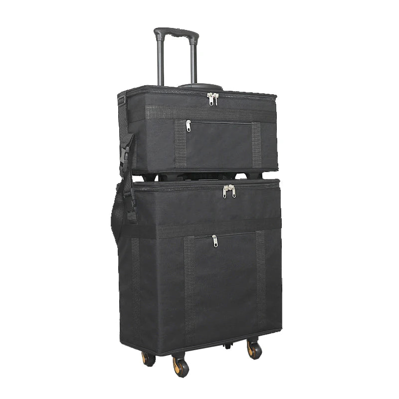 Wholesale 195 Pairs Optical Display Suitcase Double Layer Stackable Eyeglasses Trolley Case Spectacle Storage Container