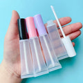 LZ Pack New 100pcs Black White Pink Purple Custom Lip Gloss Container Private Label 15ml Squeeze Lip Gloss Tubes With Wand