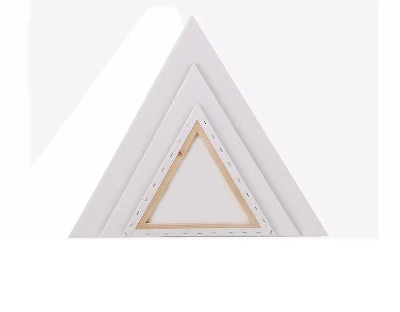 20cm 280g Cotton Triangle Stretched Canvas White Framed Canvas Canvas for Drawing