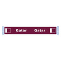 RTS Goods Qatar Football Cup Country Nation Football Fans Scarf Polyester Satin Digital Print Scarf in Stock