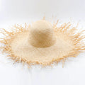 New Wholesale Luxury Trendy Designer Wide Brim for Women Ladies Beach Sun Shade Straw Raffia Hat