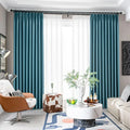 Popular Trendy Modern Minimalist High Shading Woven Polyester Blackout Curtains for Bedroom Living Room OEM Customization