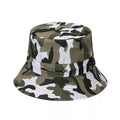 Camouflage Pure Cotton Color Printing Basin Hat Sun Shading Fashion Big Brim Fisherman Hat Bucket  Hat Four Seasons Basin Cap