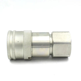 1/2 Flat Face High Pressure Zinc Plated Leak Free Hydraulic Quick Release Coupling Carbon Steel