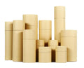Custom Biodegradable Paperboard Cardboard Tube Shape Glass Bottle Matte Lamination Hot Stamping Logo Rigid Boxes 157gsm Art Box