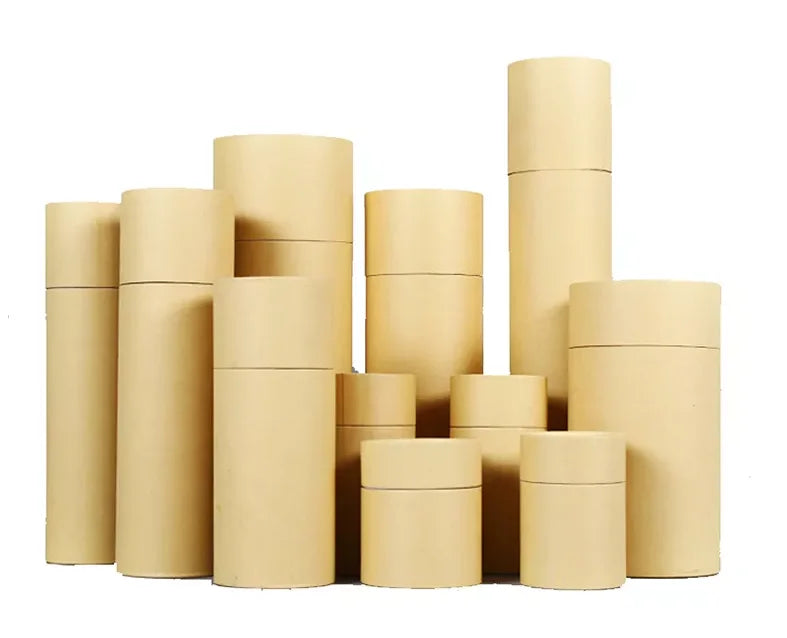 Custom Biodegradable Paperboard Cardboard Tube Shape Glass Bottle Matte Lamination Hot Stamping Logo Rigid Boxes 157gsm Art Box