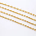 Factory Wholesale 14K Gold Plated 2mm 3mm 4mm Chain for Diy Jewelry Making Accessories