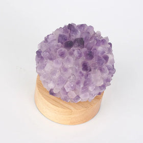 Diy Hot Natural Gemstone Crushed Stone Falling Stone Rose Quartz Lamp USB Plug Warm Light Bedroom Crystal Table Lamp Night Lamp