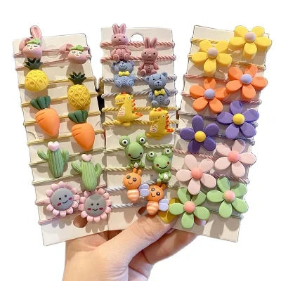 Children's Hair Rope Set New Cartoon Isn Headdress Rubber Band Children's Hair Accessories