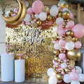 126pcs Chrome Pink Balloon Garland Arch Kits for Wedding Backdrop Decoration Birthday Party Decoration Party Supplies Decor