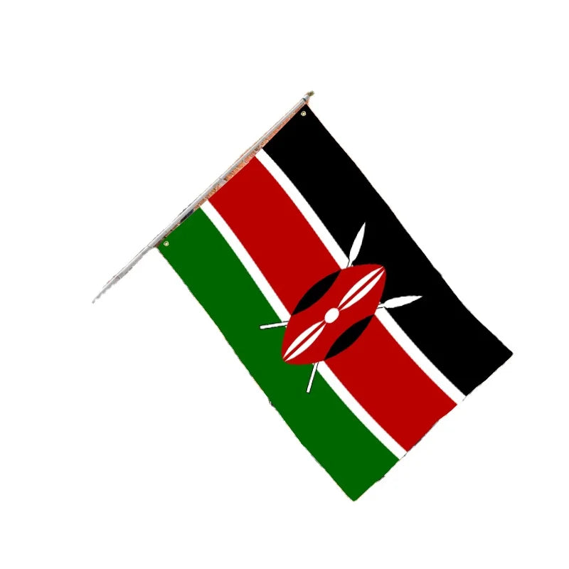 3x5FT Polyester Cheap Price Kenya Country Flag and National Flag With Two Grommets