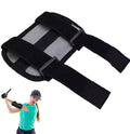 Nylon Black Golf Elbow Brace Arc Corrector Straight Practice Swing Training Aids with Arm Bending Alarm Effective 55g