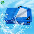 12x20 Ft 6x4 m Waterproof Blue and White Pe Tarpaulin Poly Tarps
