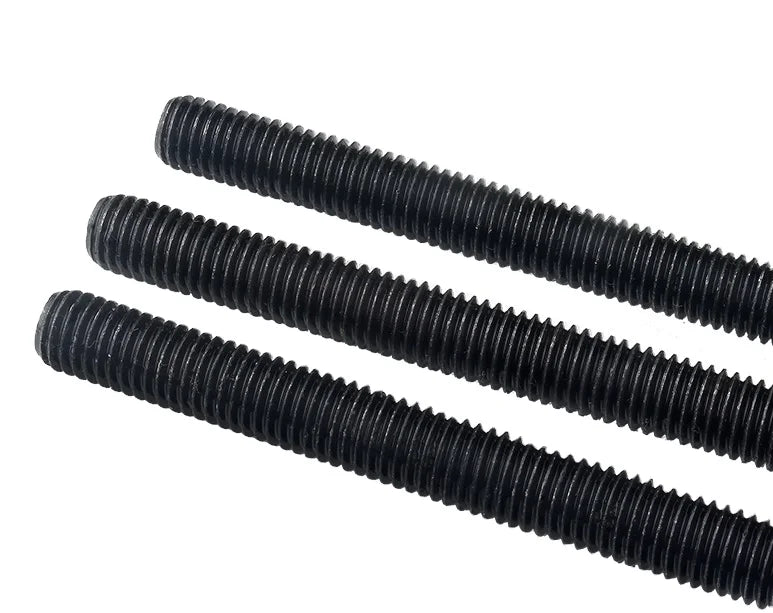 Threaded Rods 4.8/8.8 Class M6-M64 Black 1m Thread Rod Fastener Factory Customised Threaded Rods