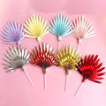 Artificial Flowers Cake Topper Paper Folding Fan Graduation Father's Day Mother's Day Easter Christmas Decoration for All