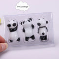 Creative Ceramic Panda Chopstick Holder Set Cute Bear Dinnerware Chopstick Rest Porcelain Craft Ornament