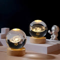 Desk Decoration LED Ball Back to School Gift Girls BFF 3D Art Crystal Ball Glass LED Night Lamp USB Powered Eclectic Home Decor